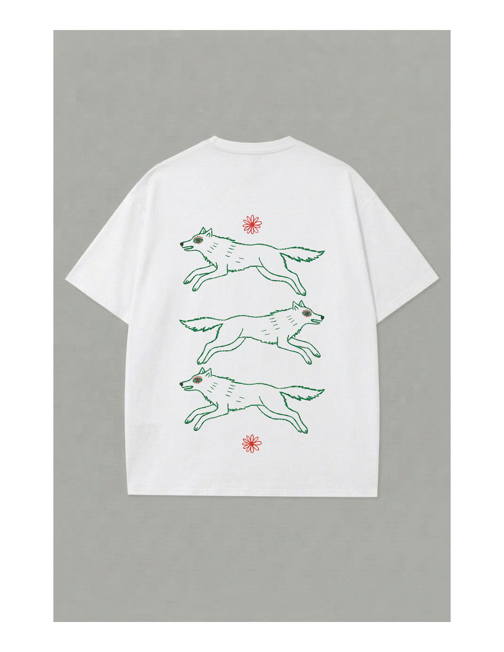 Camiseta tres lobos