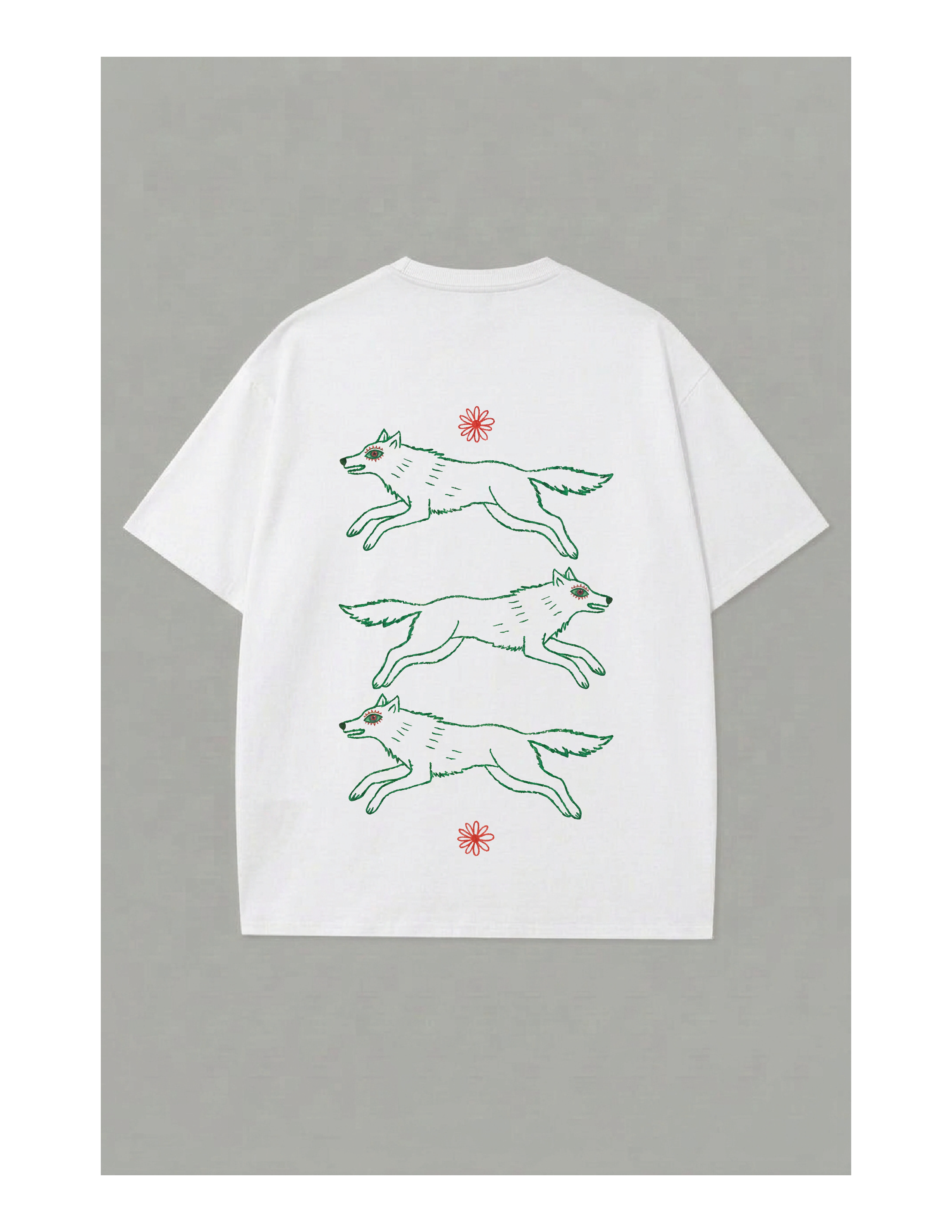 Camiseta tres lobos