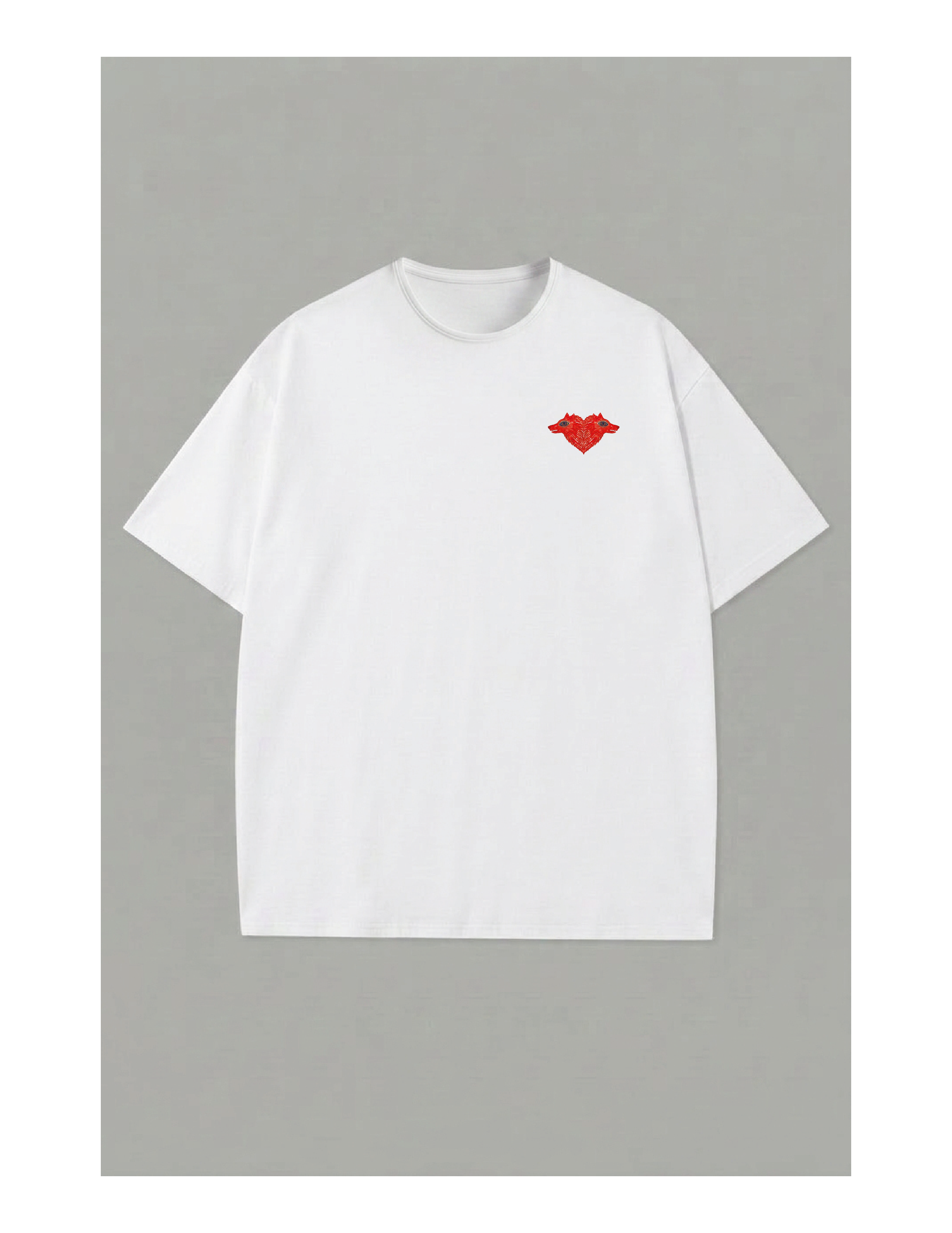 Camiseta básica Corazoncito Lobo