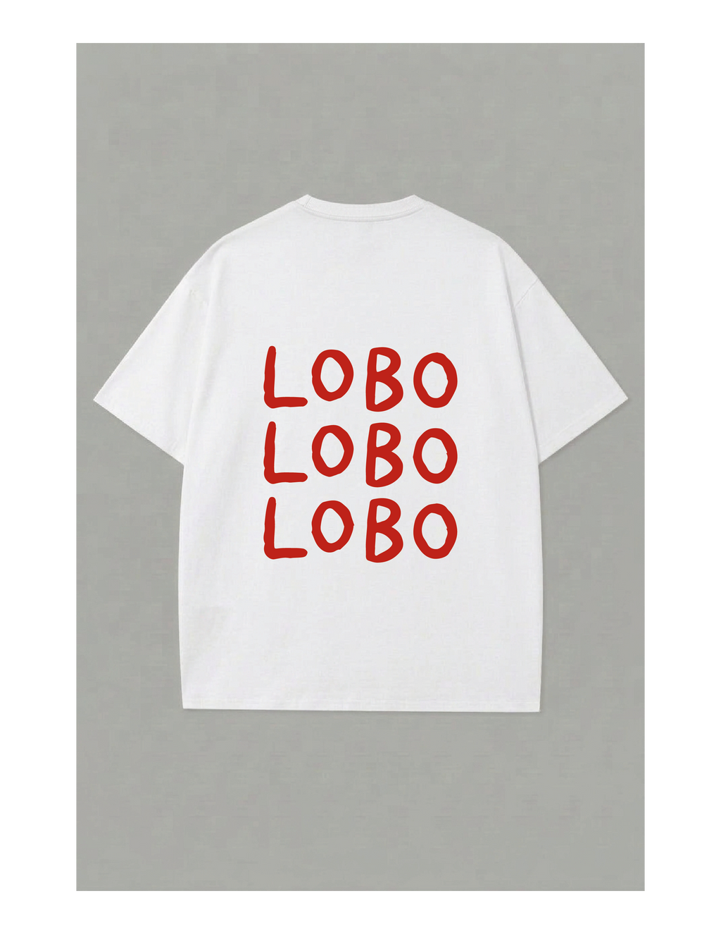 Camiseta Corazoncito Lobo Lobo Lobo - Blanca