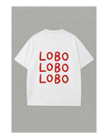 Camiseta Corazoncito Lobo Lobo Lobo - Blanca