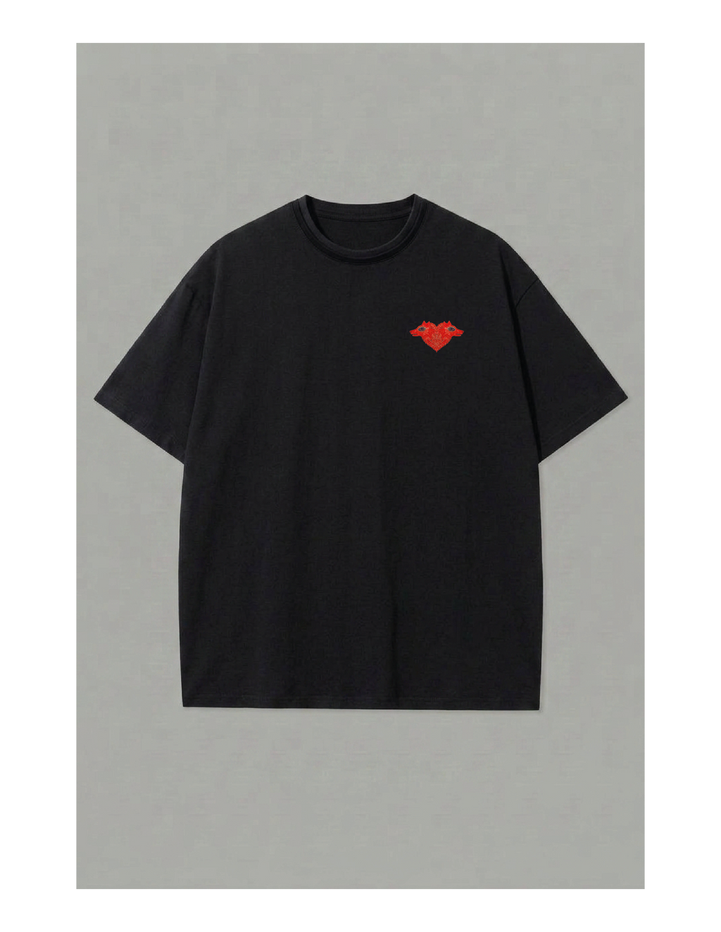 Camiseta Básica Corazoncito Lobo