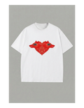 Camiseta Corazón Lobo Frontal - Blanca
