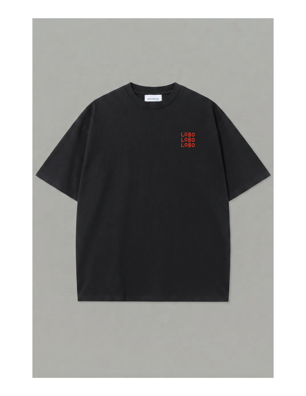 Camiseta Corazón Lobo - Negra