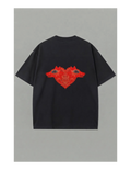 Camiseta Corazón Lobo - Negra