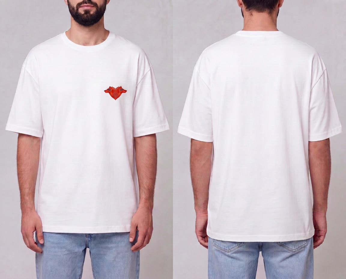 Camiseta básica Corazoncito Lobo