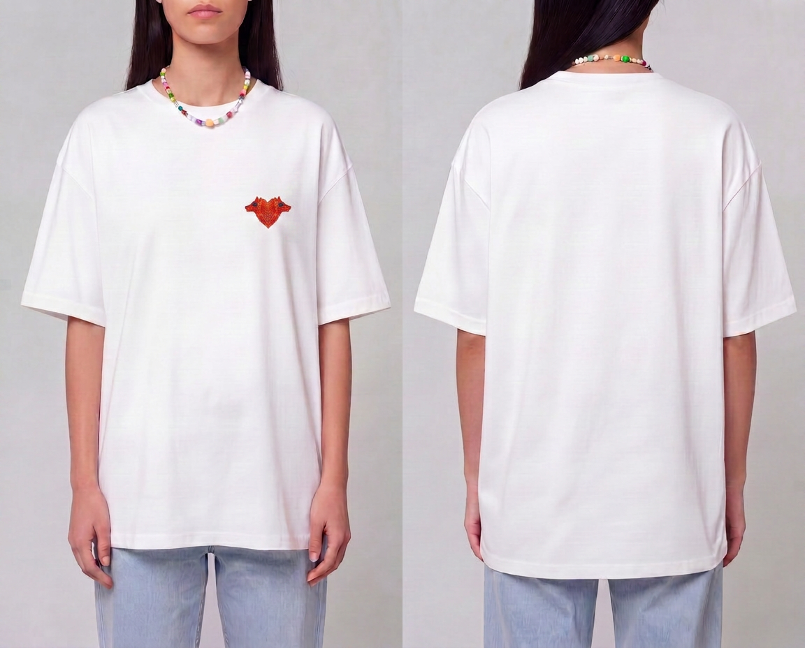 Camiseta básica Corazoncito Lobo