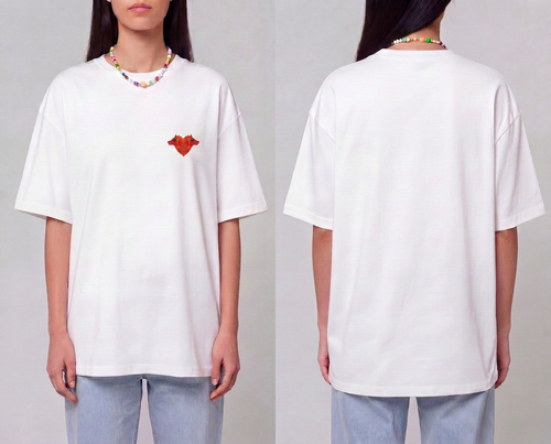 Camiseta básica Corazoncito Lobo