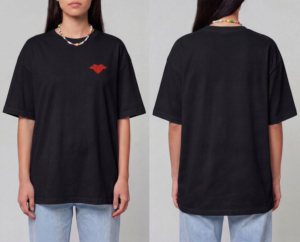 Camiseta Básica Corazoncito Lobo