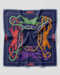 Pañoleta Lobos Azul