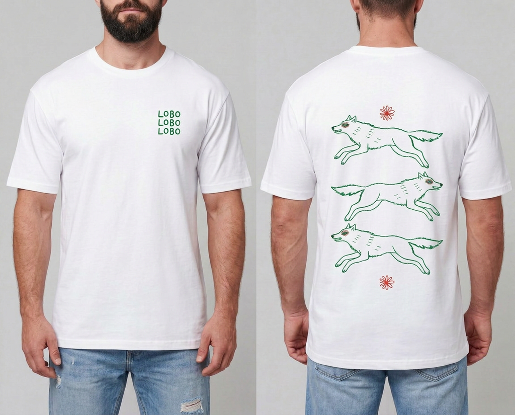 Camiseta tres lobos
