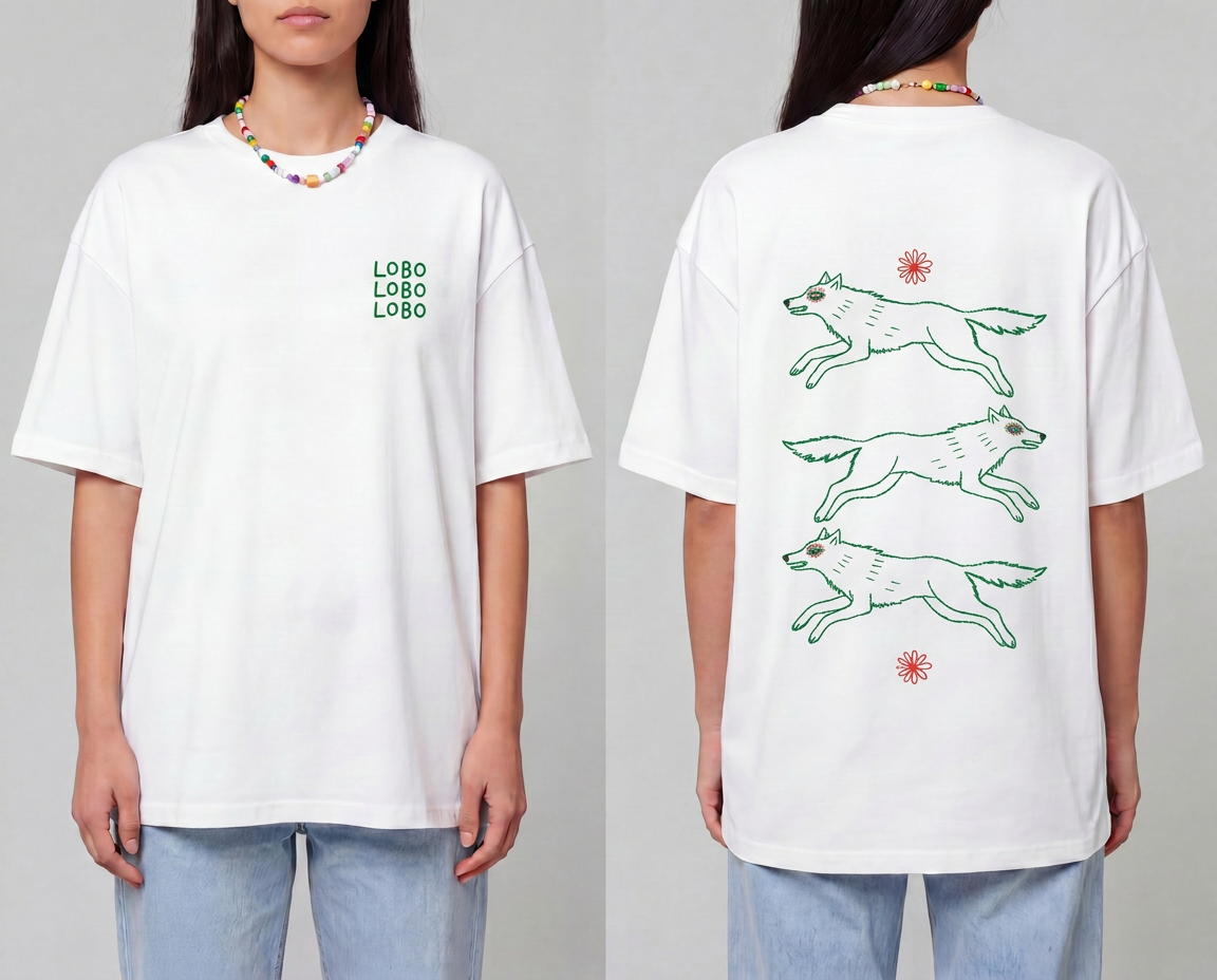 Camiseta tres lobos